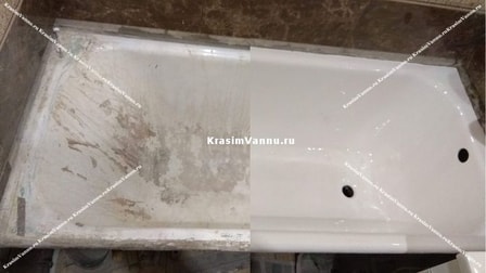 Реставрация ванн акрилом в Москве
